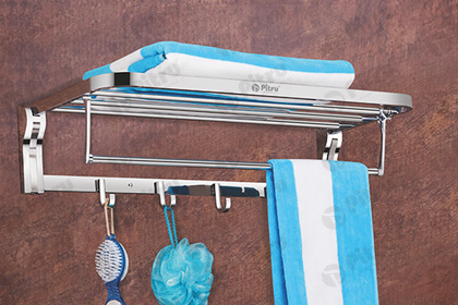 Towel Rack With Rod - Folding