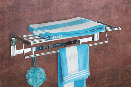 Towel Rack With Rod - Folding