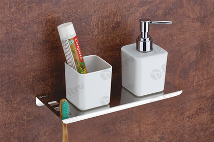 Tumbler Holder With Liquid Soap Dispenser