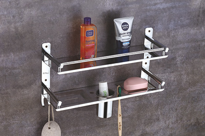 Shelf Double Soap Dish Tumbler Hook